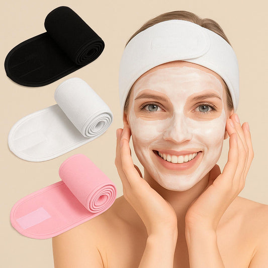 Adjustable Cosmetic Headband – Comfort and  Elegance for Your Beauty Routine
